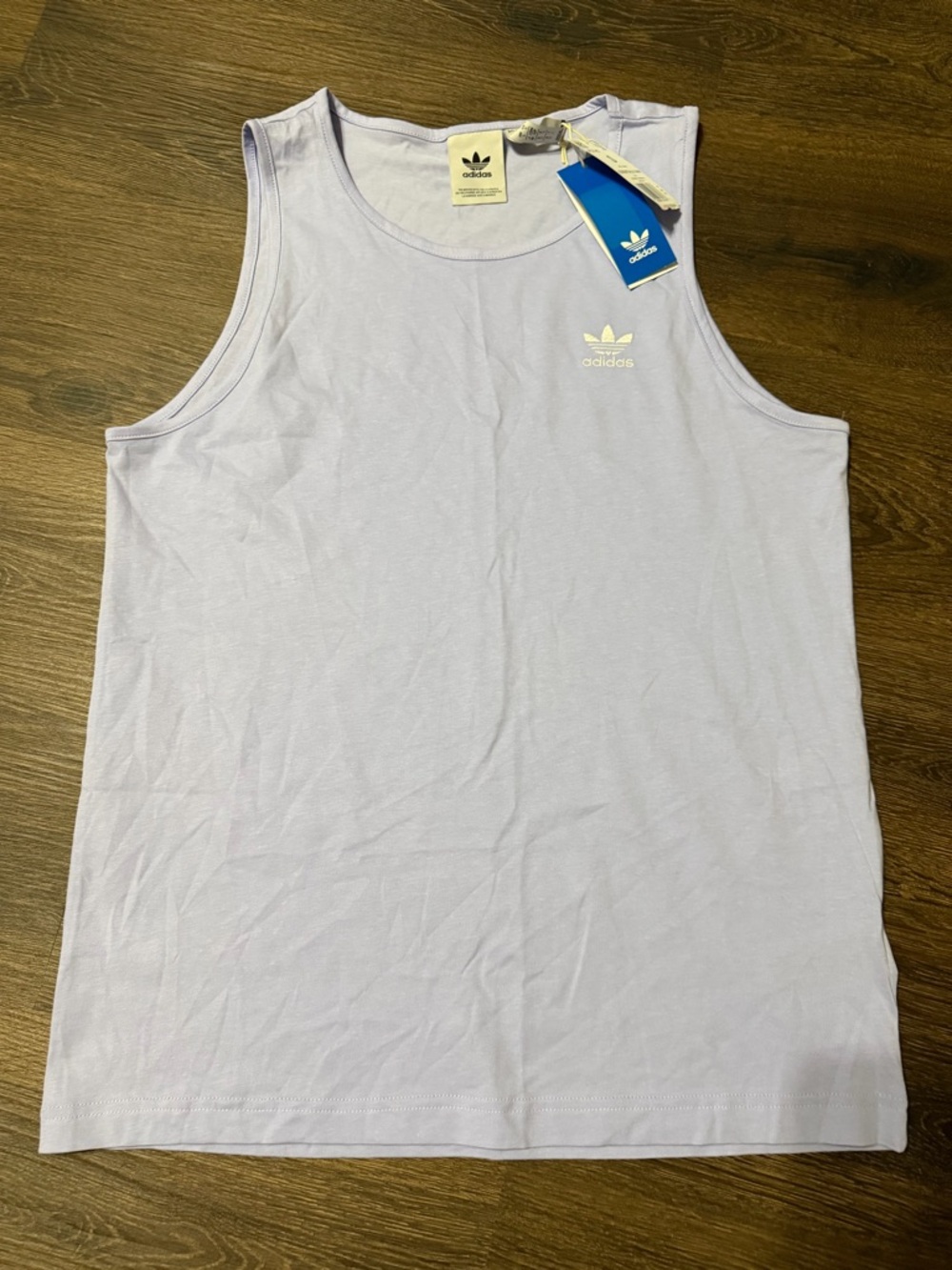 adidas Men’s Tank Top in Light Lavender